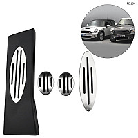 Σπορ πεντάλ αλουμινίου για Mini Cooper Countryman, R56 R60 F54 F55 F56 – γκάζι, φρένο, συμπλέκτης και υποπόδιο – PD104